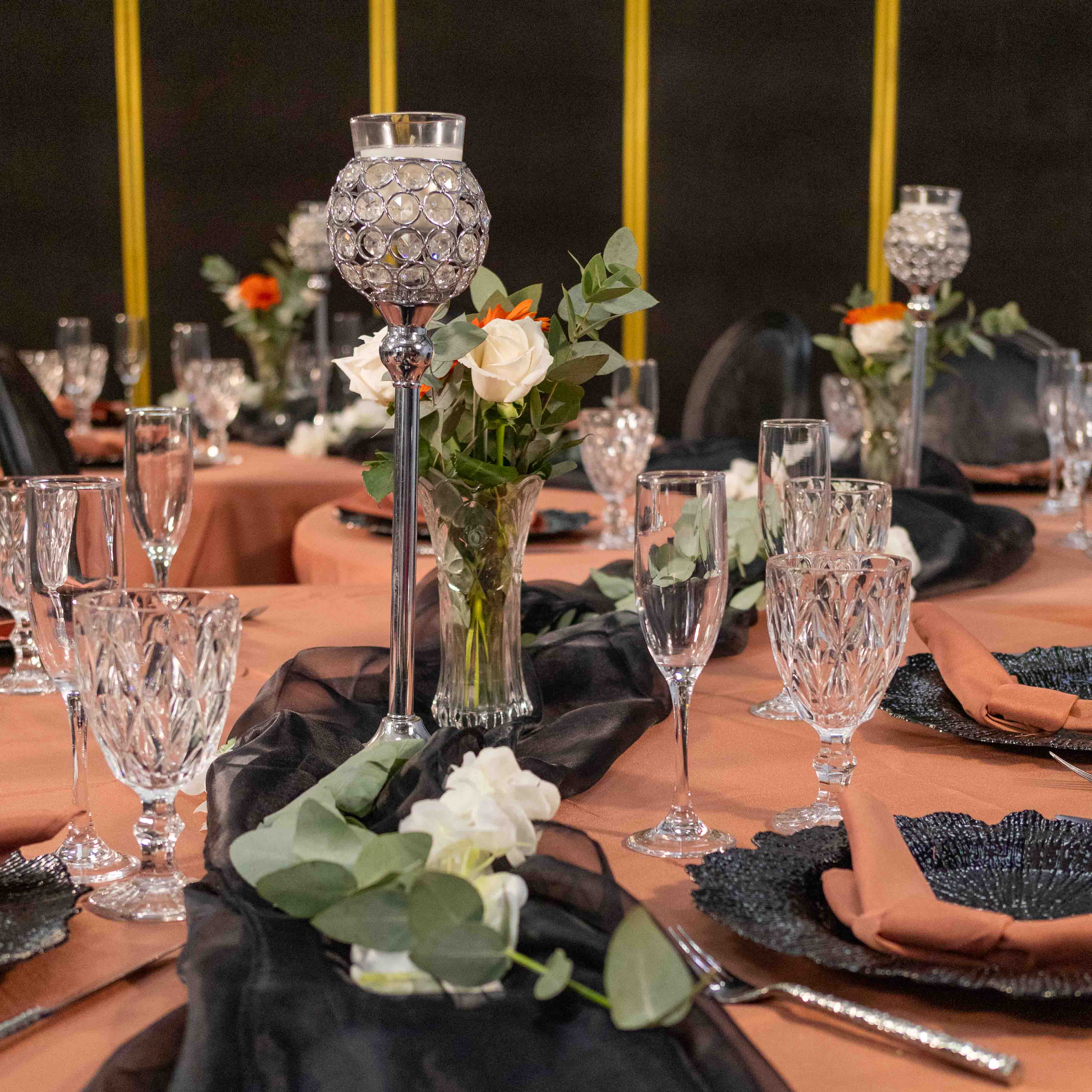 Montaje de mesa elegante